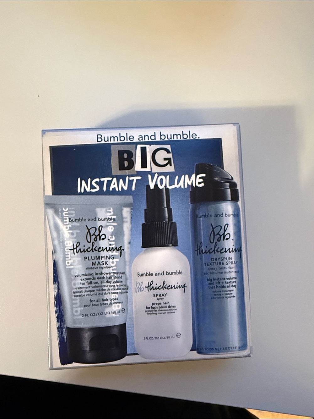Bumble and bumble. Instant Volume Thickening Set - Blue